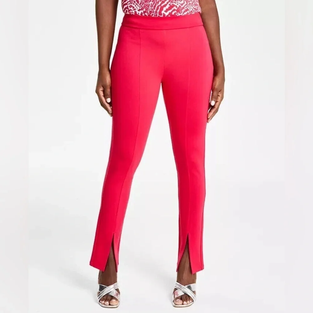 MICHAEL KORS SPLIT HEM FITTED TROUSER PANTS